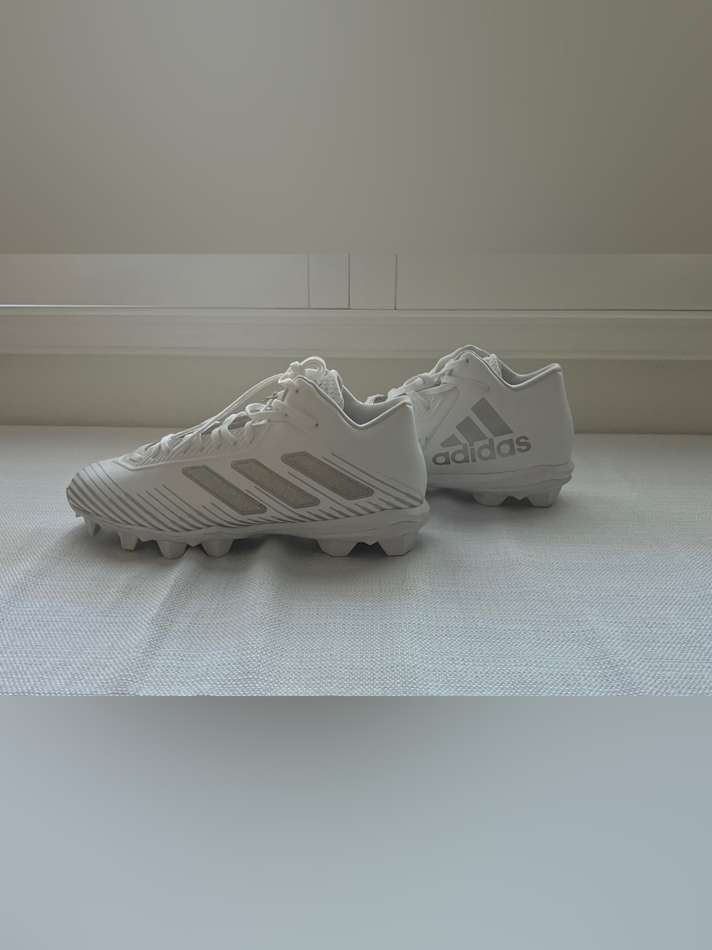 Adidas Freak MD20 Men Football Cleats Size 10.5 White Silver Gridiron FW3576 NWT